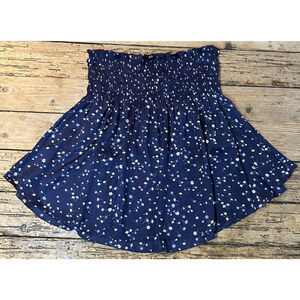 Express Women’s Size XS Dark Blue Floral Tube Top Blouse NWT